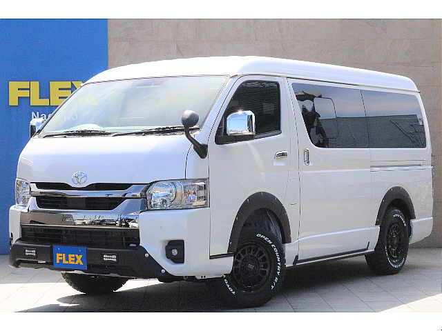 新車未登録車　ハイエースバンS-GLダークプライム２ワイドボディ４WDガソリン車 FLEX オリジナル内装架装Ver4エレコご入庫致しました♪全国陸送納車可能♪
