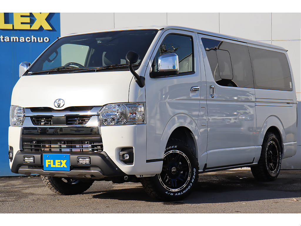 新車ハイエースＶスーパーＧＬダークプライムⅡ2800クリーンディーゼル４ＷＤ　Ｖｅｒ４/エレコ1500Ｗサヴバッテリー