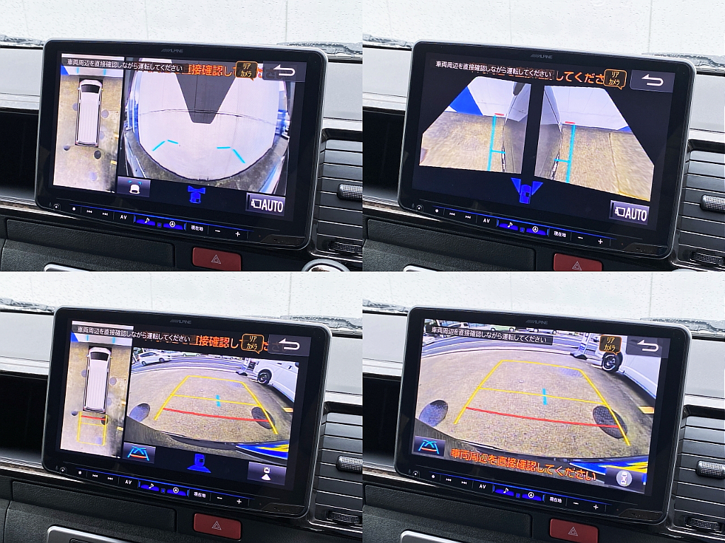 フロント サイド リアカメラ完備！！パノラミックビュー モニター機能もついてますよ♪