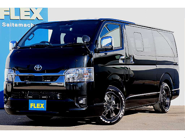 新車ハイエースＶスーパーＧＬ　ダークプライムⅡ2000ガソリン　小窓付きスライドドア