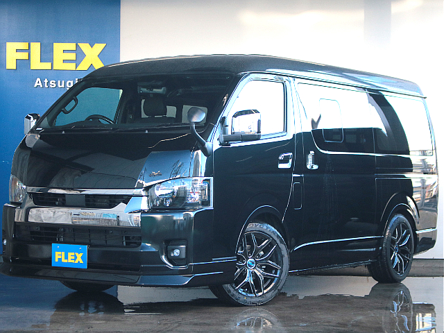 新車未登録　ハイエースバン　S-GL　ダークプライムⅡ　ワイドボディ　2.8L　ディーゼル2WD　ベットキット搭載の車中泊仕様