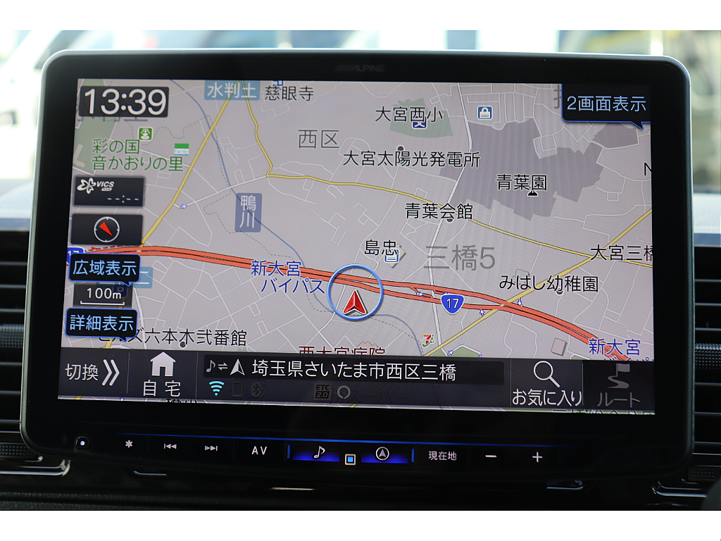 大画面で見やすいＢＩＧ－Ｘ11インチフローティングナビが装着済みです！