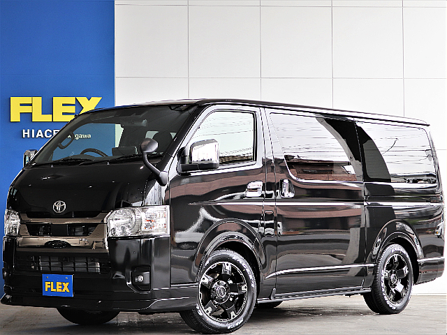 新車　ハイエースS-GLダークプライムⅡ　ディーゼルターボ４WD寒冷地仕様　大人気のフローリング内装のお車入庫致しました☆☆