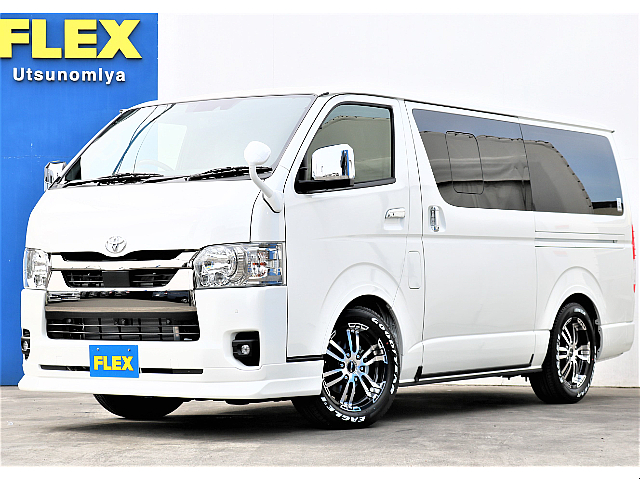【新車】ハイエースバン2.8ダークプライムⅡ特別仕様車４ＷＤ　ＦＬＥＸ内装架装ＶＥＲ４　サブバッテリー付き　車中泊仕様！！