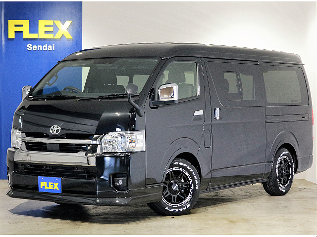 新車ハイエースVスーパーGL５人乗り４WDガソリン「ダークプライム２」ＦＬＥＸオリジナルＦＩＳＨＩＮＧ　ＶＡＮが完成！