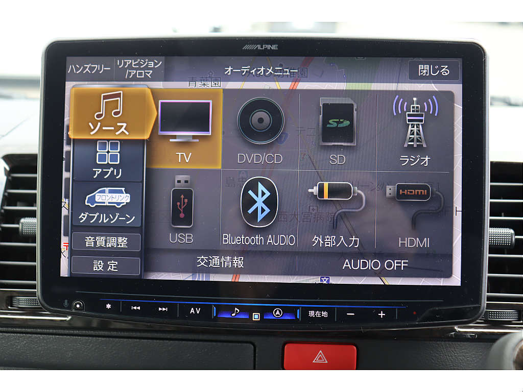 Bluetooth/ＤＶＤ再生/音楽録音も可能♪走行中の視聴も可能です♪