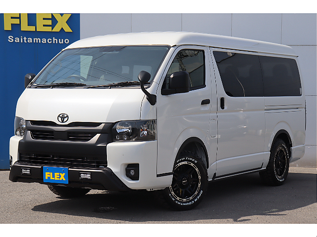 ハイエースワゴンＧＬ　４ＷＤ　内装架装アクロス　大型セカンドシート　フルフラットＯＫ！
