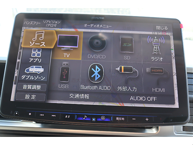 Bluetooth/ＤＶＤ再生/音楽録音も可能♪走行中の視聴も可能です！