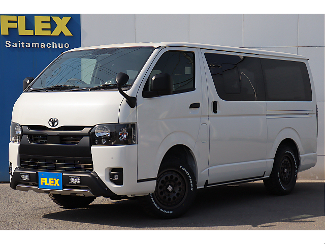 新車ハイエースＶ　スーパーＧＬダークプライムⅡ　2800クリーンディーゼル４ＷＤ　オフロードパッケージ／ブラックエディション　床張り施工済み