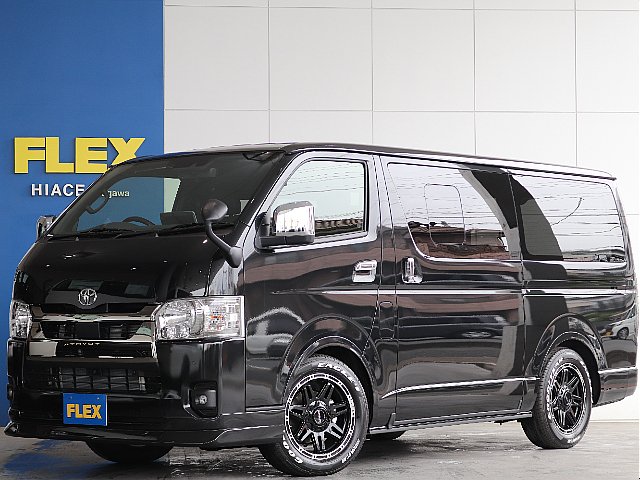 新車ハイエースS-GLダークプライムⅡディーゼルターボ４WD人気のフローリング内装のお車入庫致しました☆☆