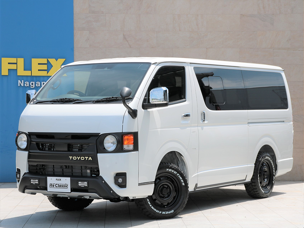 新車ハイエースバンS-GL DP2 ディーゼル４WD FLEX新作Re classicフェイス換装/新品7インチナビ/ベッドキット/フローチング施工(全国陸送ご納車可能)