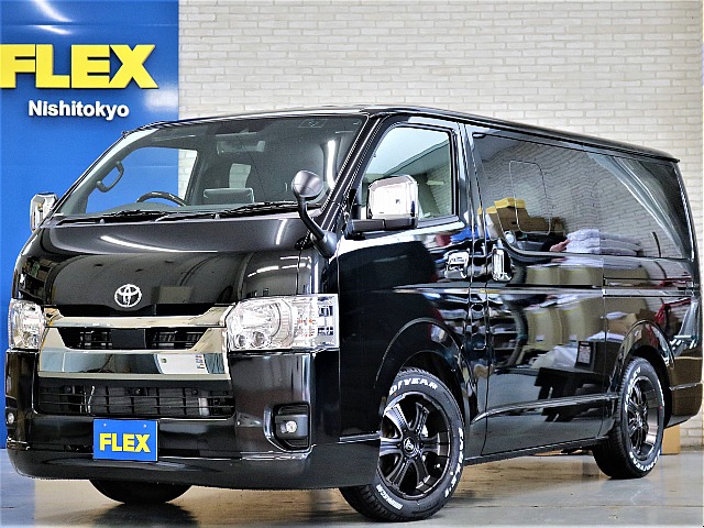 新車ハイエースＶダークプライムⅡ２８００ディーゼルナビパッケージ完成！！アルパイン１１インチナビビルトインＥＴＣ２．０装備！！ＦＬＥＸオリジナルパーツ多数装備！！