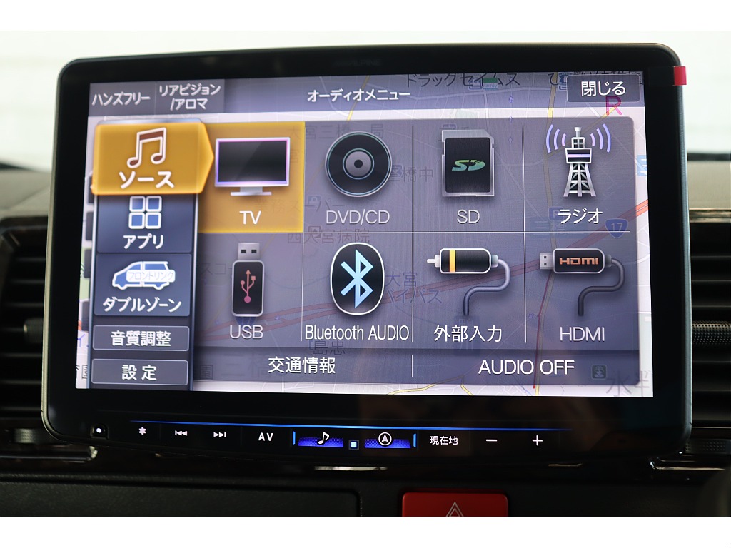 大画面のＢＩＧ－Ｘ１１インチナビ！　Bluetooth/ＤＶＤ再生/音楽録音も可能♪走行中の視聴も可能です！