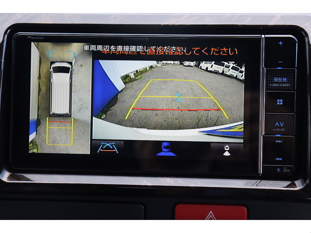 360度車両周辺が確認可能なパノラミックビューモニター装着済み♪