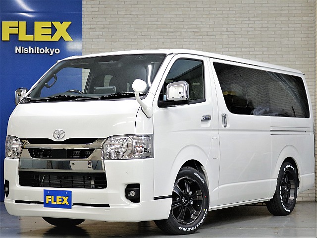 新車ハイエースＶダークプライムⅡ２８００ディーゼルターボ床張りナビパッケージ完成！！アルパイン１１インチナビ装備！！更なるカスタムもご相談下さい！！