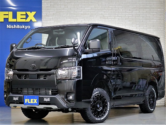 新車ハイエースＶダークプライムⅡ２８００ディーゼル４ＷＤブラックエディション完成致しました！！アルパイン１１インチナビオリジナルベットＫＩＴ装備！！