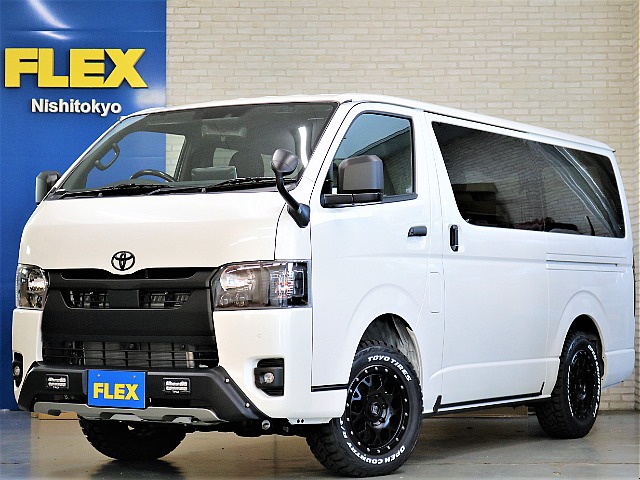 新車ハイエースＶダークプライムⅡ２８００ディーゼル４ＷＤブラックエディション完成！！アルパイン１１インチナビオリジナルベットＫＩＴ装着済み！！