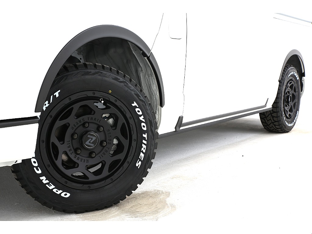 オリジナルNEXUS TRAILアルミホイールにオープンカントリータイヤをインストール！