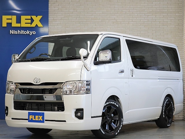 新車ハイエースＶダークプライムⅡ２８００ディーゼルターボナビパッケージ完成完成致しました！！両側パワースライドドア装備！オリジナルパーツ多数装備済！！
