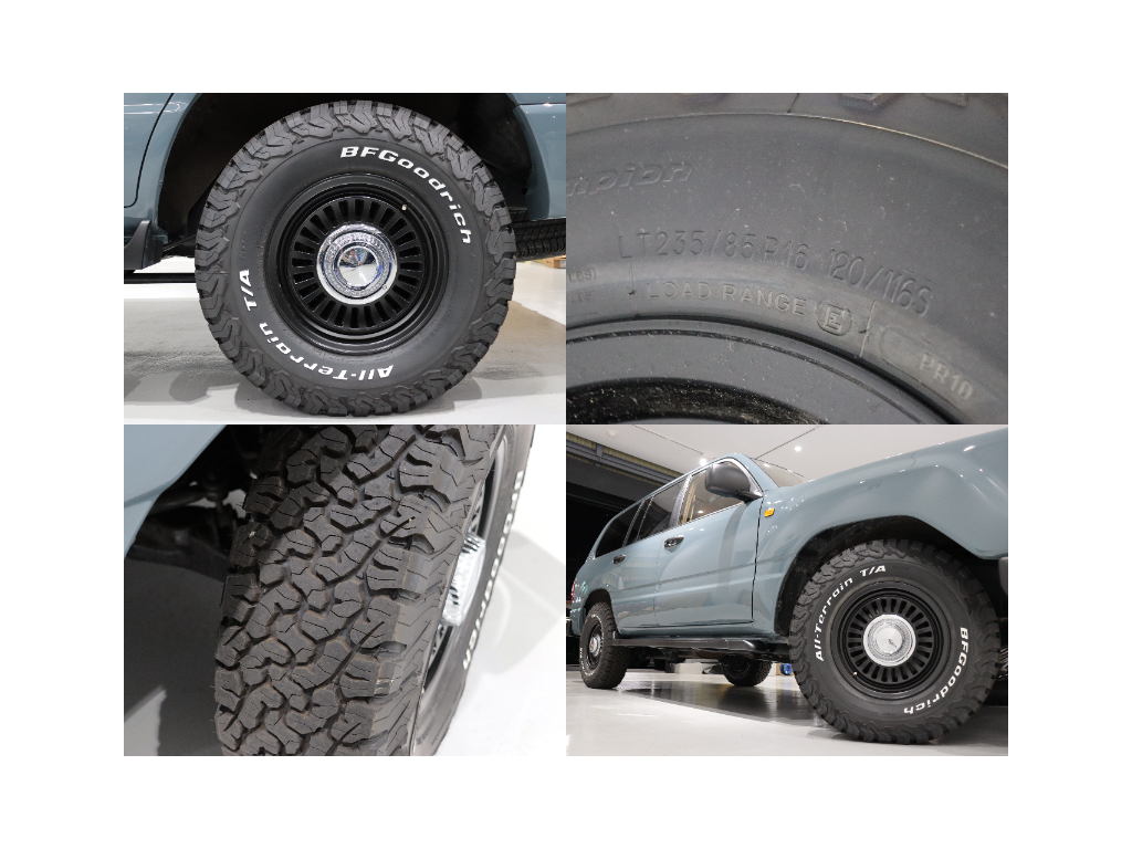 新品DEAN カリフォルニアに新品BFGoodrich　Allterrainタイヤ235/85R16を履いております！