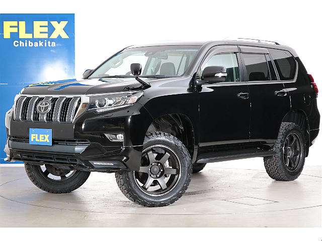 ブラックカスタムの１５０プラド・クリーンディーゼル！１オーナー車！２インチリフトアップ！ＴＥ３７・２０インチＡＷ＆新品ＢＦグッドリッチＡＴタイヤ！