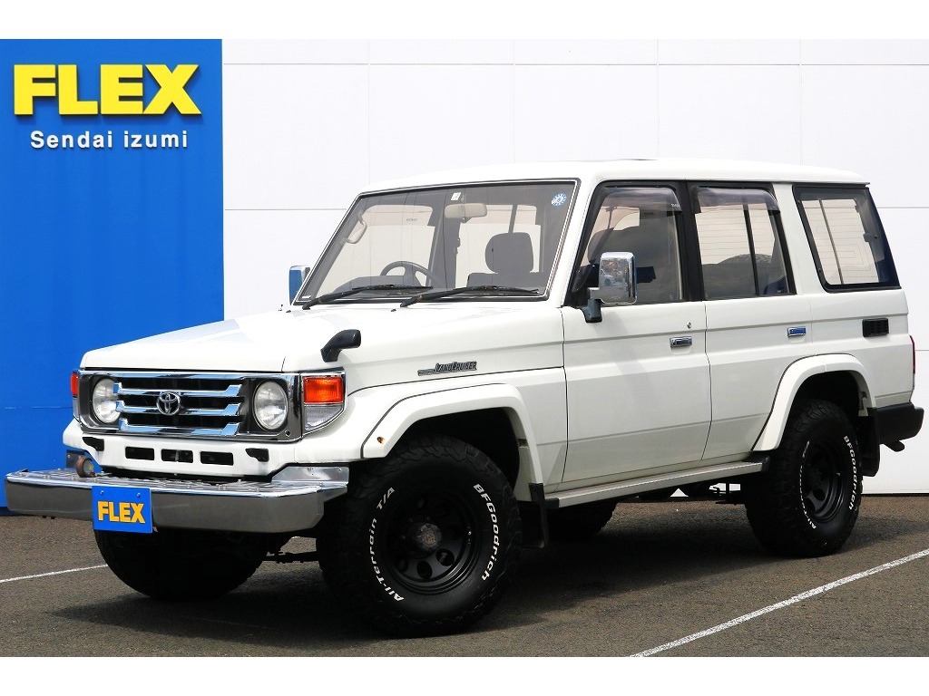 トヨタ ランドクルーザー70 70 5ドア4.2ディーゼル ZX 4WD 走行19.4万km 新品76フェイス サンルーフ 宮城県