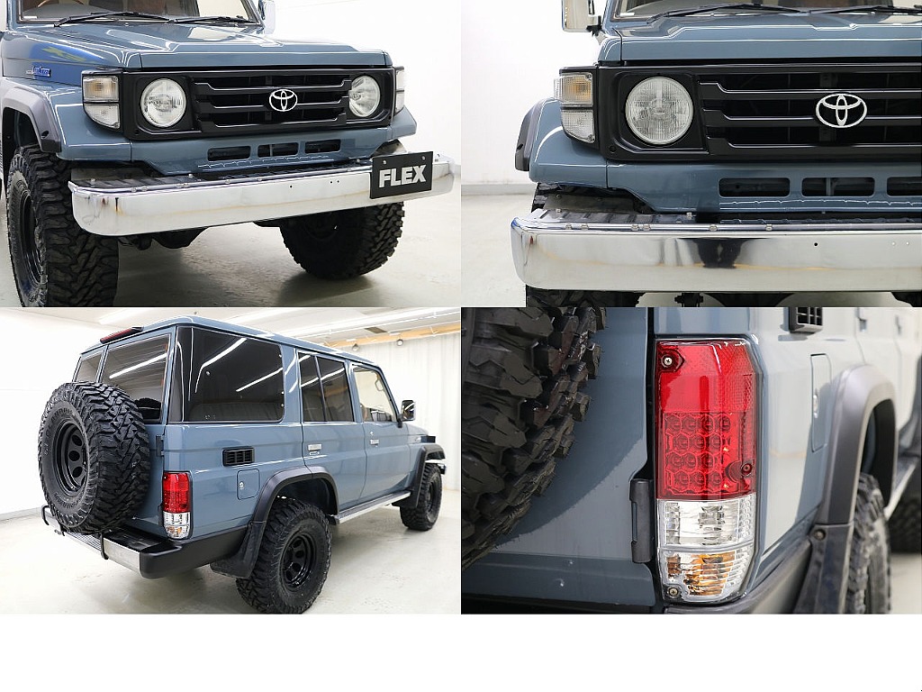 ７０後期フェイス換装☆クラシックスタイル☆全塗装アンヴィルグレー☆西日本仕入れ☆新品ＬＥＤテールランプ☆新品メッキドアミラーカバー☆