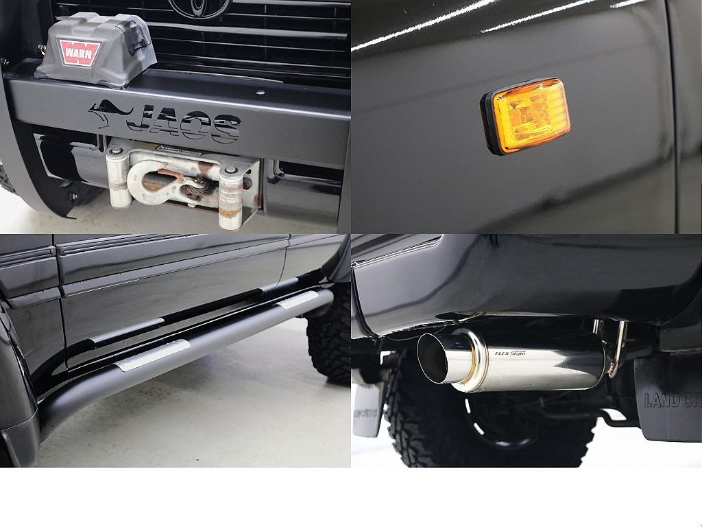 ＷＡＲＮウィンチ☆新品クリスタルサイドマーカー☆新品チューブサイドステップ☆新品オリジナル砲弾マフラー☆