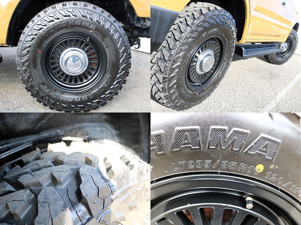 タイヤ＆ホイールはDEANのカリフォルニア16インチAWにYOKOHAMAジオランダー235MTタイヤを装着！