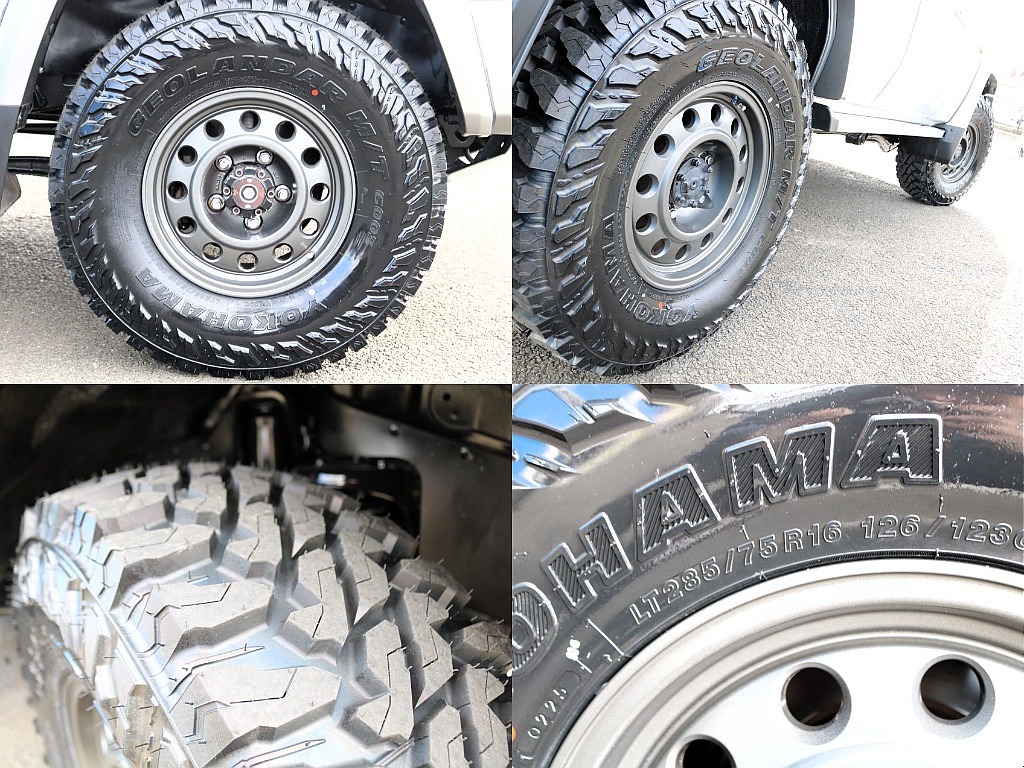 YOKOHAMAジオランダー285MTタイヤを新品装着！悪路も怖がらず走れてしまいますね！