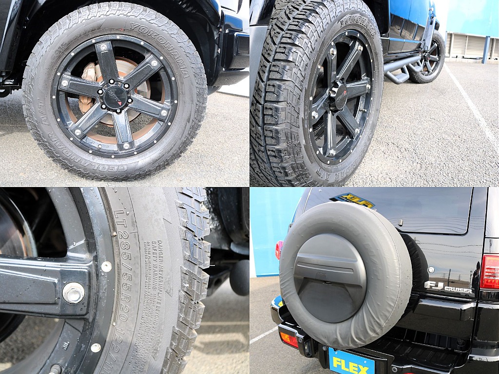 タイヤ＆ホイールはMKW20インチホイールにジオランダー285/55R20 ATタイヤが装着済み！