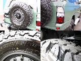 フルタイム4WDですので背面タイヤも同様に交換済！コンビテールも新品装着しております♪