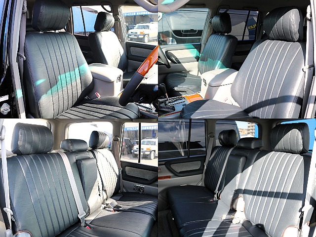 ブラックレザー調クラシックシートカバーを装着！ボディーカラーに合わせたセレクトです♪