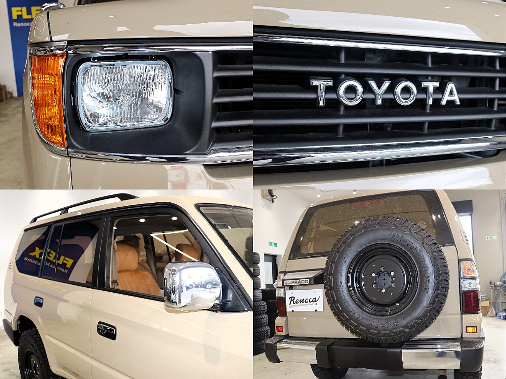 角目ヘッドライトとTOYOTAのアルファベットエンブレムによりどこか懐かしさを感じるフェイスに！