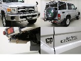 シルバーメタリック☆オールドマンエミューステアリングダンパー☆新品ＪＡＯＳマフラー☆背面タイヤカバー☆サイドバイザー☆