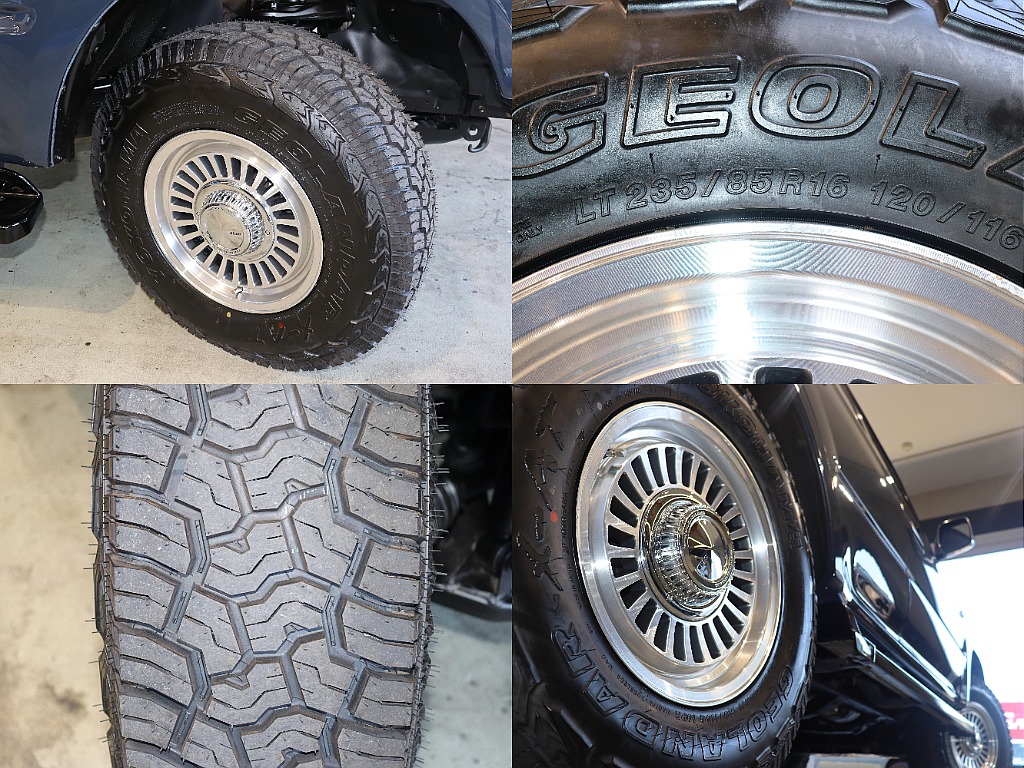 □DEAN　カリフォルニアホイール □YOKOHAMA　ジオランダーXA‐T　LT235/185R16
