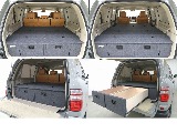 新作ＦＬＥＸオリジナルＲＯＫＵ ＮＡＮＡドロワーキット☆大容量収納＆フルフラット構造ですのでキャンプ、車中泊にピッタリです♪