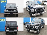 ノーマル車高、背面レス、輸出用ホイールにMTタイヤといったツボを抑えたカスタムでボディーカラーはブラックで黒を基調とし武骨で渋く、カッコイイ車両となっております♪