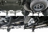 下廻りになります☆高強度かつ軽量のGFRP(ガラス繊維強化プラスチック)を、アンダーカバーの素材として世界で初めて採用。オフロードでのボディ下部の保護と優れた走破性を実現しました☆