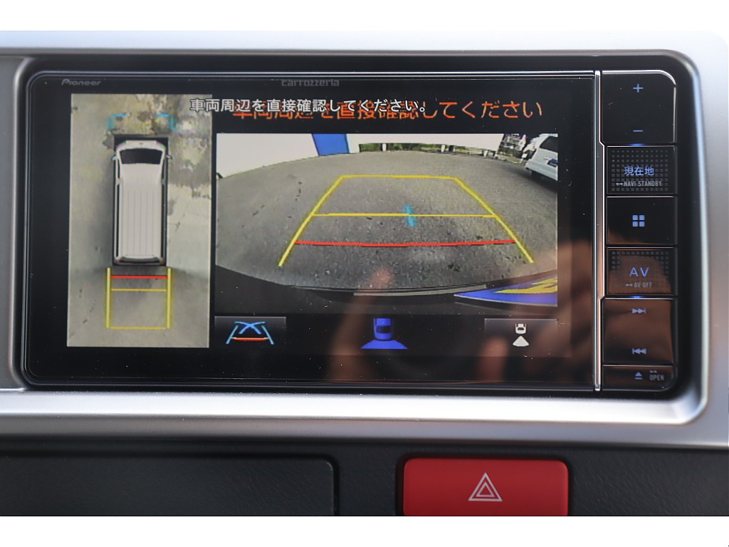 360度車両周辺が確認可能なパノラミックビューモニター装着済み♪