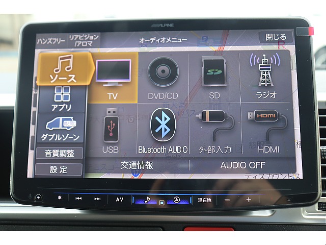 Bluetooth/ＤＶＤ再生/音楽録音も可能♪走行中の視聴も可能です♪