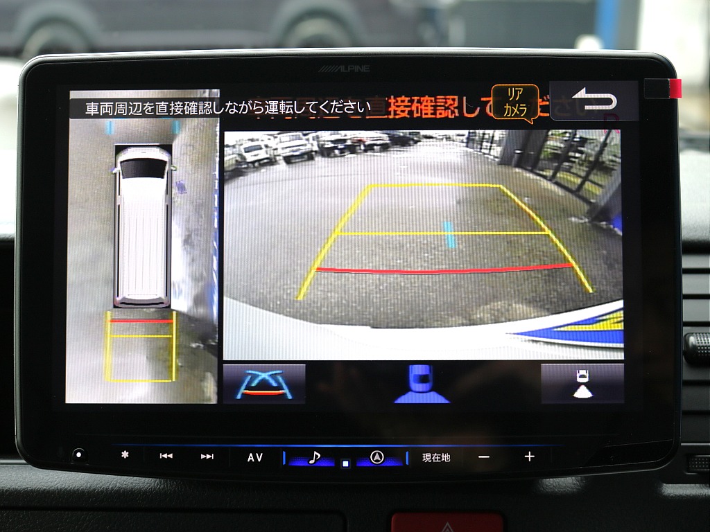 パノラミックビューモニター付きの為、駐車の際の周囲確認も安心です！