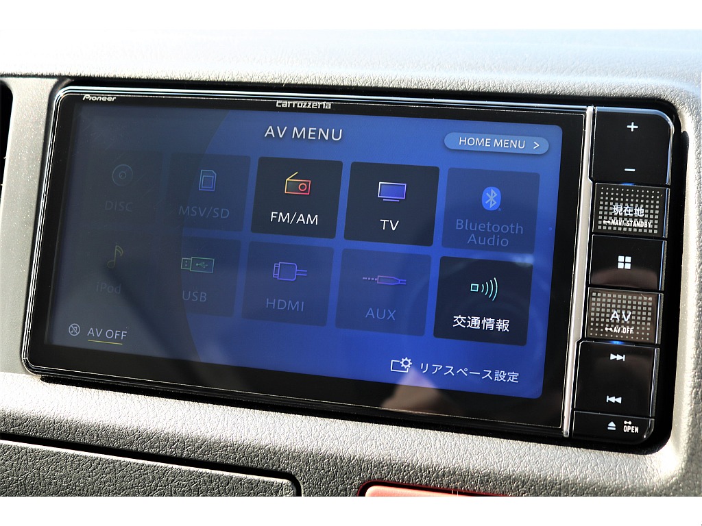 カロッツェリア７インチＳＤナビ搭載♪