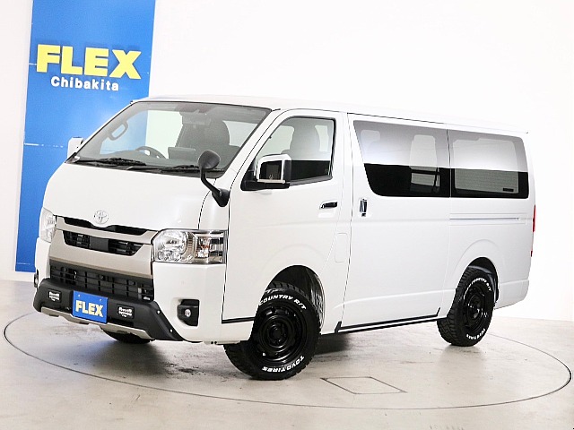 新車　ハイエースバン　Ｓ－ＧＬ　特別仕様車【ダークプライムⅡ】　５人乗り４ナンバー登録　ディーゼルターボ４ＷＤ　寒冷地仕様　ライトカスタムＰＫＧ！