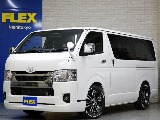 新車ハイエースＶダークプライムⅡ２８００ディーゼル２ＷＤＦＬＥＸカスタム！！アルパイン１１インチナビビルトインＥＴＣ２．０ＨＤＭＩポートリア全面床張り施工済み！！