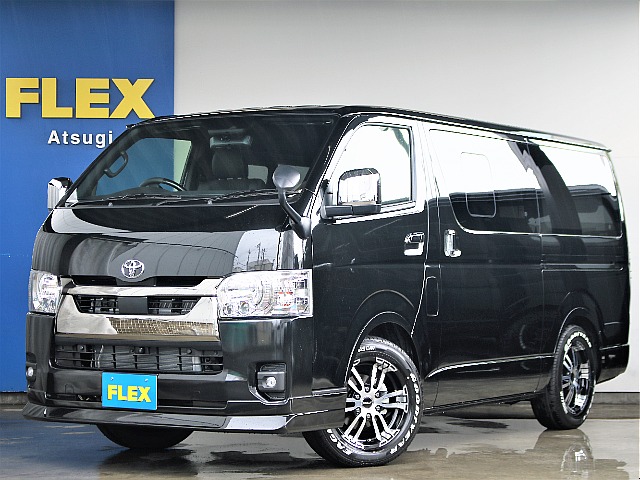 ハイエース　バン　S-GL　ダークプライムⅡ　2.8L　ディーゼル2WD　床張り施工・ベットキット搭載車両！