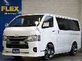 新車ハイエースＶダークプライムⅡ２０００ガソリン２ＷＤＦＬＥＸカスタム完成！！アルパイン１１インチナビビルトインＥＴＣ２．０ＨＤＭＩポート増設済み！！オリジナルパーツ多数装備済！！