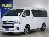 新車ハイエースW「GL」１０人乗り４WDガソリン！内装アレンジacross内装、シート変更やフローリング施行センターテーブル付き！