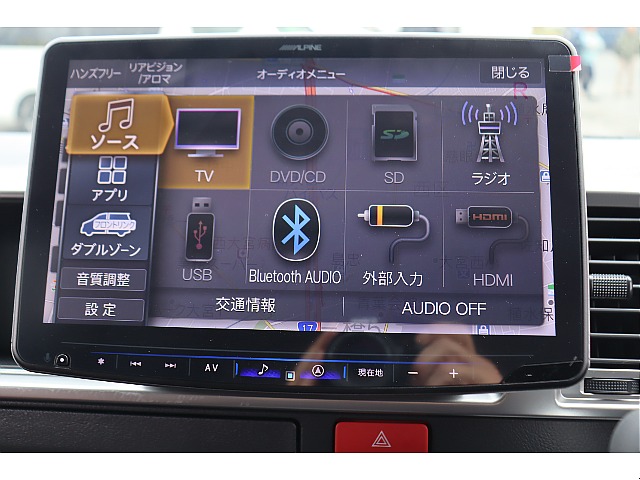 Bluetooth/ＤＶＤ再生/音楽録音も可能♪走行中の視聴も可能です♪