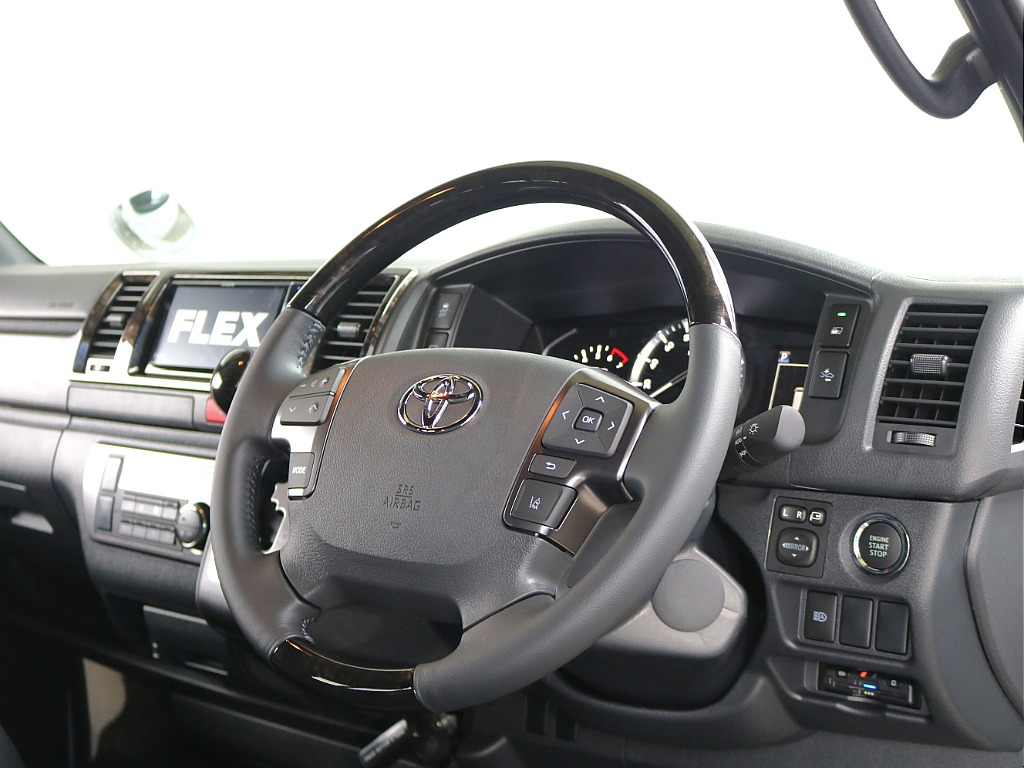 トヨタ ハイエースバン 5D2.0スーパーGLダークプライムⅡロング 小窓付き！ベーシックカスタムパッケージ！ 栃木県の詳細画像 その5